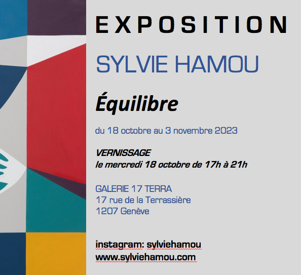 Sylvie HAMOU du 18 octobre au 3 novembre 2023