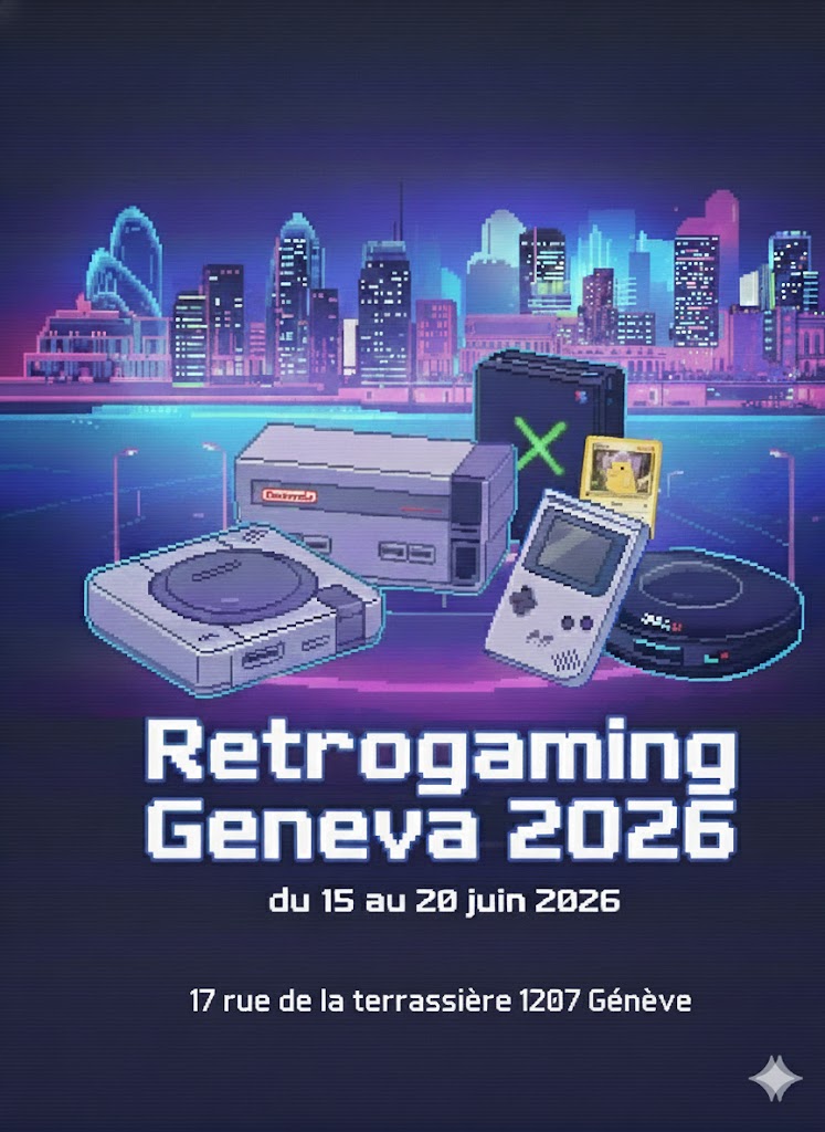 Du 15 au 20 juin Retrogaming Geneva 2026